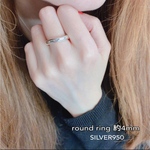 round ring 約4mm   オーダー  SILVER950