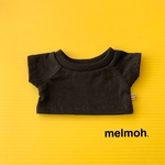 20cmぬいぐるみ用 脇タグ付き 黒無地Tシャツ kpopdoll