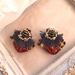 lino〜刺繍リボンとフリンジ♪