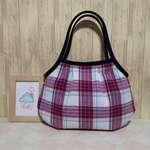 グラニーバッグ（チェック＊ワイン）