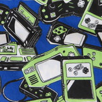 ☆オーダー品☆　昆虫柄・ゲーム柄（ブルー）　巾着袋