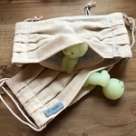 ノーズワイヤー＆フィルターポケット付🍀8重ガーゼマスク（2枚）