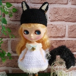 るびぃ117[シンプルねこさん３点セット]ブライス アウトフィット Blythe