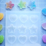 New！★シリコンモールド　　砂糖をまぶしたゼリーカボション　レジン　樹脂