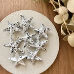 6pcs Handmade* 資材 B-605 monotone star
