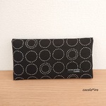 マスクケース ( 二つ折りタイプ )　　* Minun Collection Basic － Dots　　　 col. black