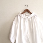 再販★LADY'S★ワッシャーブロードのワイドギャザーブラウス