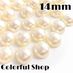 14mm パールカボション*オフホワイト