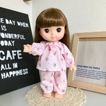 ピンクフラワーのパジャマ ＊メルちゃん ソランちゃんの服＊