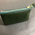 新品　本革コインケース❤️ダークグリーン