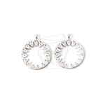 PDT-2218-R【2個入り】CZラウンドペンダント,Cubic Zirconia Setting round