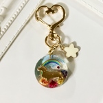 【御守りキーホルダー】大切な愛犬ちゃんを亡くされた方の御守りキーホルダー レジン