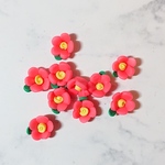 【素材】小さなフラワー🌼パーツ 10個