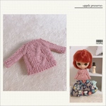 outfit《130》＊２wayセーター&カーディガン（ピンク）＊プチブライス サイズ