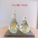 【rlily2様ご予約品】ガラスのお雛様《金箔》