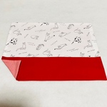 猫ちゃんのランチョンマット(赤)