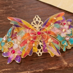（6cm金具）夢巫女のバレッタ〜彩〜（hair ornaments of dream Shrine maiden 〜irodori〜 ）