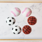 【素材】ボール⚽⚾🏀のプラパーツ 3種類 各2個 計6個