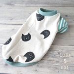 & cat ボーダーTシャツ・ブルー
