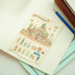 シール「画材の王国と絵の具の街」【空想街コレクションシールNo.2】