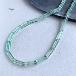 グリーンフローライト　レクタングルチュー13×4×4mm 天然石パーツ