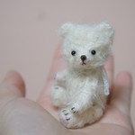 7cm くしゃくしゃクマちゃん (アイボリー)