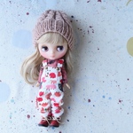 ＊ミディブライス＊３点セット＊249＊ハリネズミオーバーオール＊ blythe outfit＊アウトフィット＊