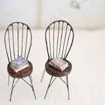  miniature 洋書chair　【m】