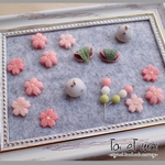 花より団子のピアス/イヤリング