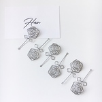 🥀薔薇のワイヤーピアス/イヤリング🥀 ワイヤーピアス/イヤリング