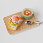 とろ～り卵＆ハムのオープンサンドのカフェセット