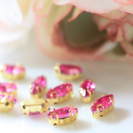 レモン型 3×8mm ♡ ローズ 10個