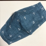ダブルガーゼの立体マスク 大人(⚓︎)