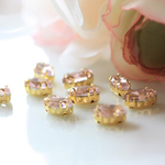 レモン型 3×8mm ♡  ライトローズ 9個