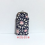 シンプルなお花＊がま口メガネケース