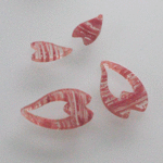 べっ甲風桜パーツ【ピンク】大小1セット×5　330円