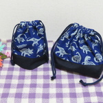 入園入学準備♪恐竜（ダイナソー）柄　ランチ2点セット 