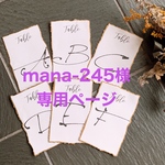 mana-245様専用ページ