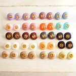 染ボタン ペア4セット8個 1.5cm 色ランダム
