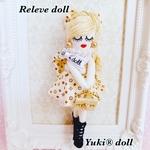 ❤︎受注製作❤︎✨キラキラ✨ホワイト×ベージュ✨ルルベちゃん❤︎