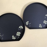 和風コースター2枚セット★トールペイント★クローバー
