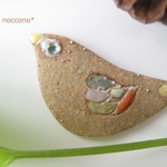 虹色の小雀＊ブローチ