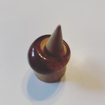 アクリル  リング　ブラウン