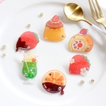 フルーツ&ケーキのぷっくりバッジ