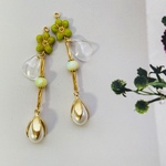 a flush of greenness ロングイヤリング／ピアス