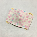 子どもMサイズ　空気触媒加工布使用立体マスク　しゃぼん玉飛んだ　ピンク