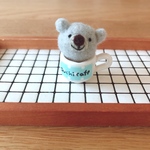 ꫛꫀꪝ✧‧˚ほのぼのくまさんのouchi cafe𖠚ᐝ（グレーのくまさん✩ミニミニカップ白）