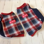 【Ｎ様オーダー品　マドラスチェックのカジュアルニット】