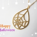 【16KGP】《Halloween》くもの巣＊ネックレス
