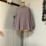 ハーフリネン　ペプラムブラウス💖